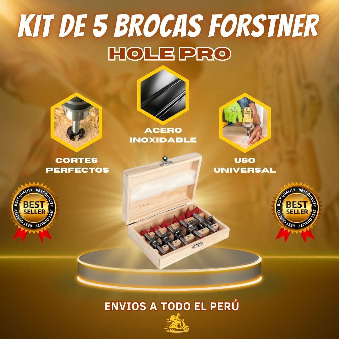 KIT 5 BROCAS FORSTNER HolePro