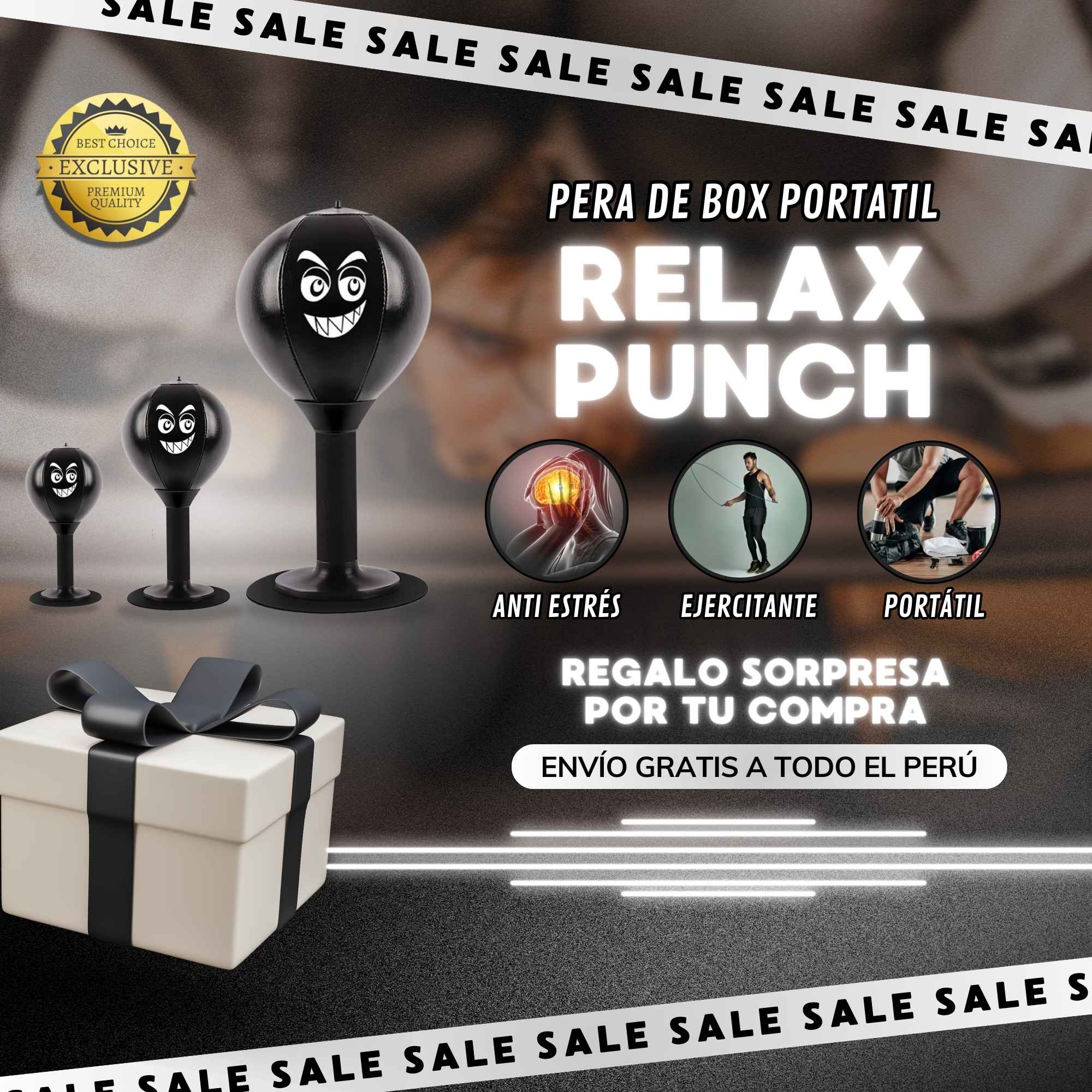 BOLSA DE BOXEO PORTATIL - RELAX PUNCH