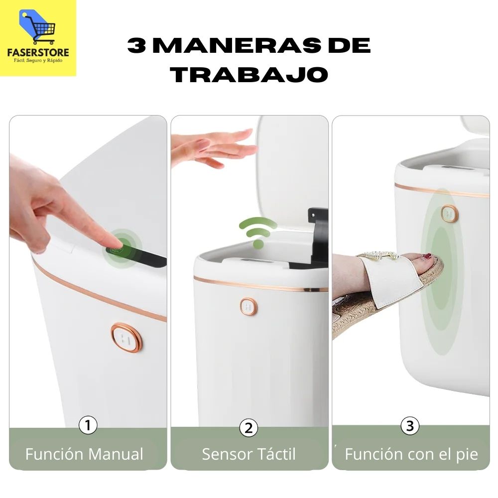 Tacho Papelera con Sensor - Inteligente🔥