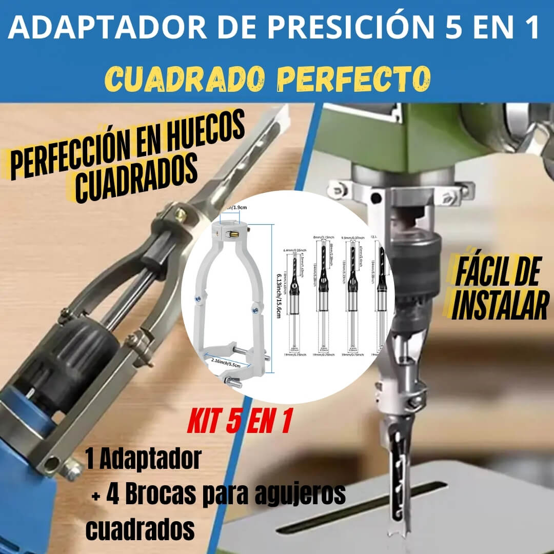 ADAPTADOR DE TALADRO CUADRADO PERFECTO